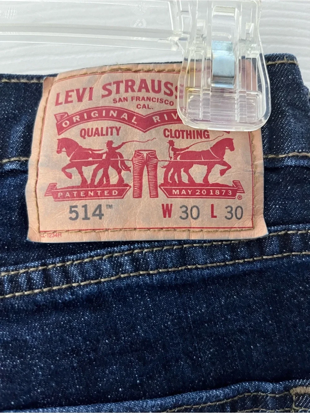 Levi's 514 Dark Indigo Straight-Leg Men’s Jeans